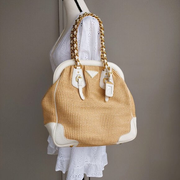 PRADA Raffia Straw Bag - Picture 3 of 16